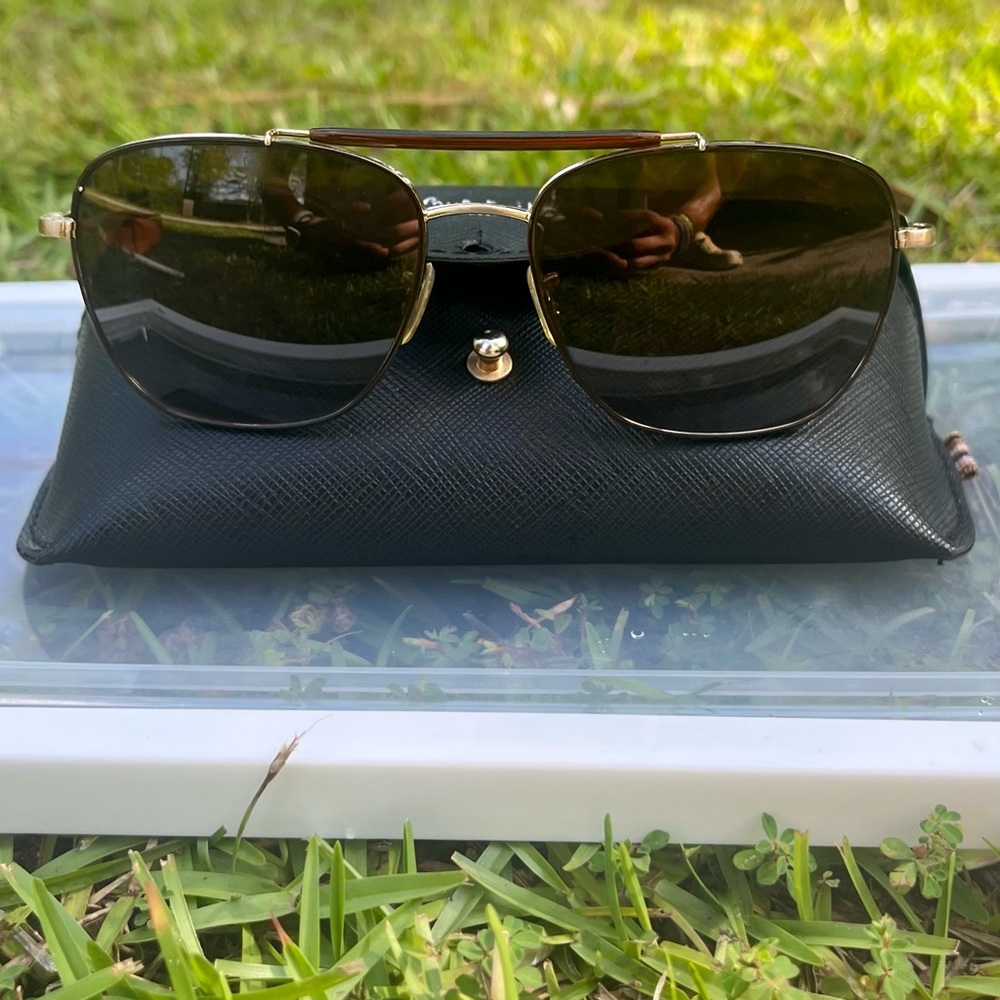 Paul Smith Roark Sunglasses. Unisex with light gold frames